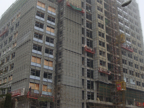 天津醫(yī)科大學(xué)門(mén)診大樓幕墻保溫